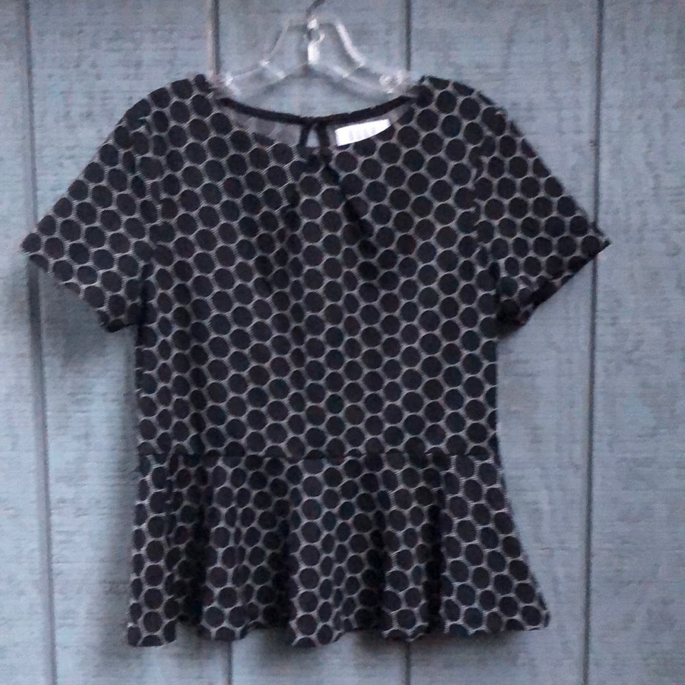 ELLE black and white dress shirt NWT
